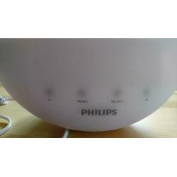 Philips wakker word lamp en wekker en radio