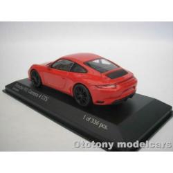 Porsche 911 Carrera 4 GTS 2017 Rood 1/43 Minichamps