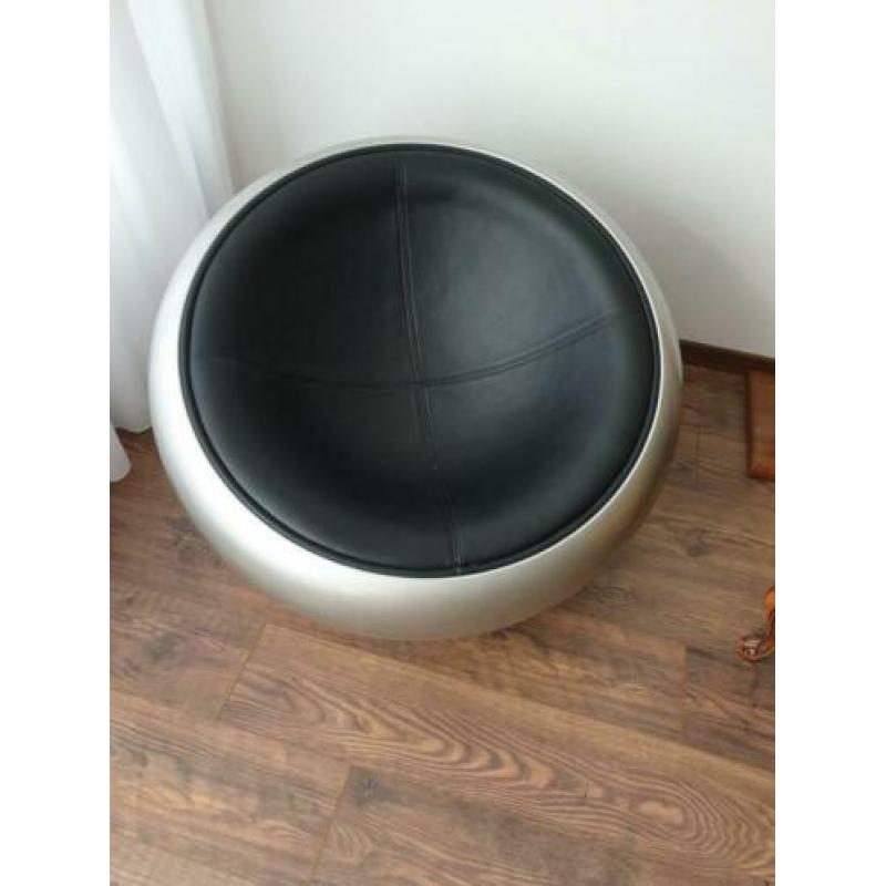 Egg Pod Ball Chair  Draagstoel, retro, muisgrijs met zwart