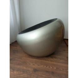 Egg Pod Ball Chair  Draagstoel, retro, muisgrijs met zwart