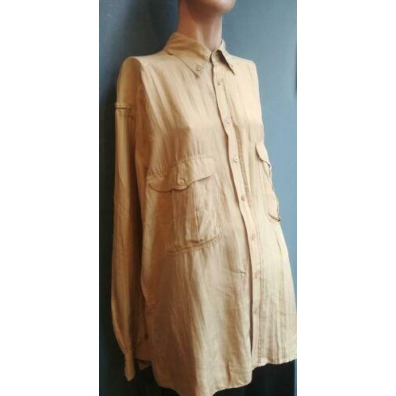 Vintage blouse (80s/90s) volledig van zijde ( MT L)