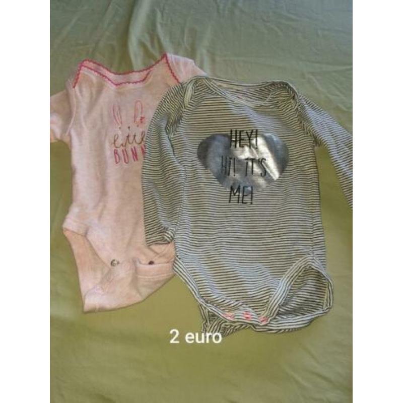 Meisjes babykleding maat 56 zie beschrijving