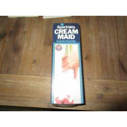 slagroomapparaat sparklets cream maid retro nieuw in plastic