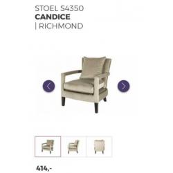 Richmond Candice Fauteuils, velvet, landelijke stijl