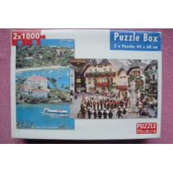 PLEASURE PUZZLE BOX 2 x 1.000 stukjes voor 2.50euro