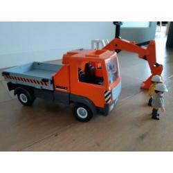 Playmobil vrachtwagen en kraan