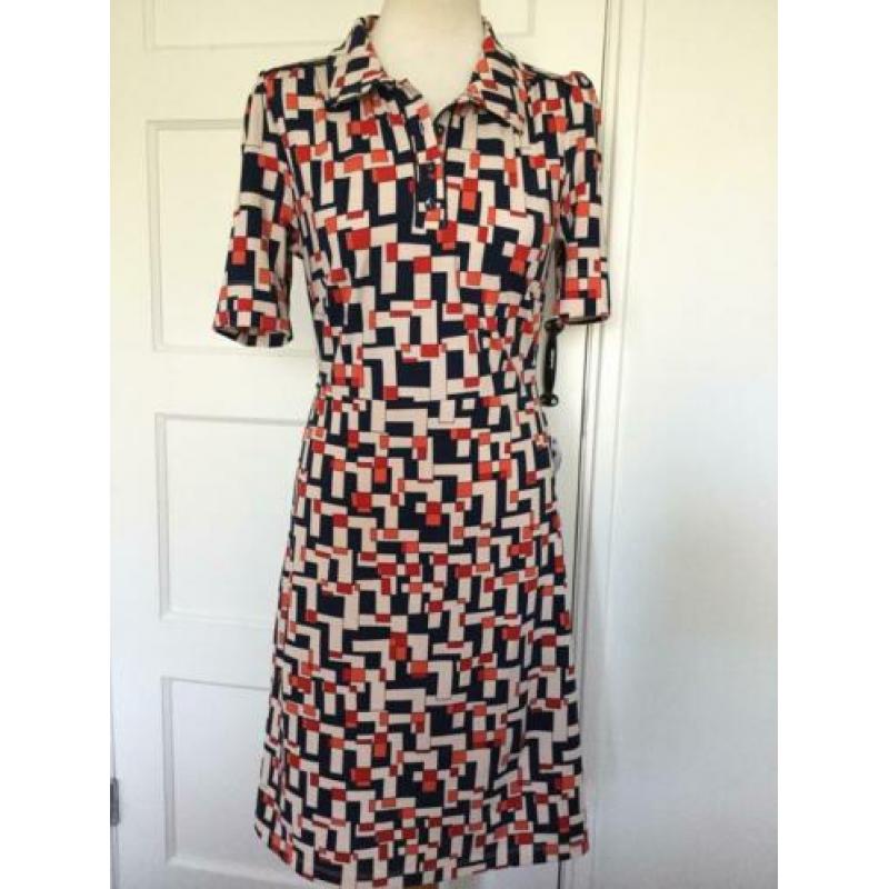 King Louie jurk M * polo dress * retro print * vintage 50’s