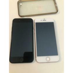 Iphone 7 128 gb twee keer zwart en rose wit