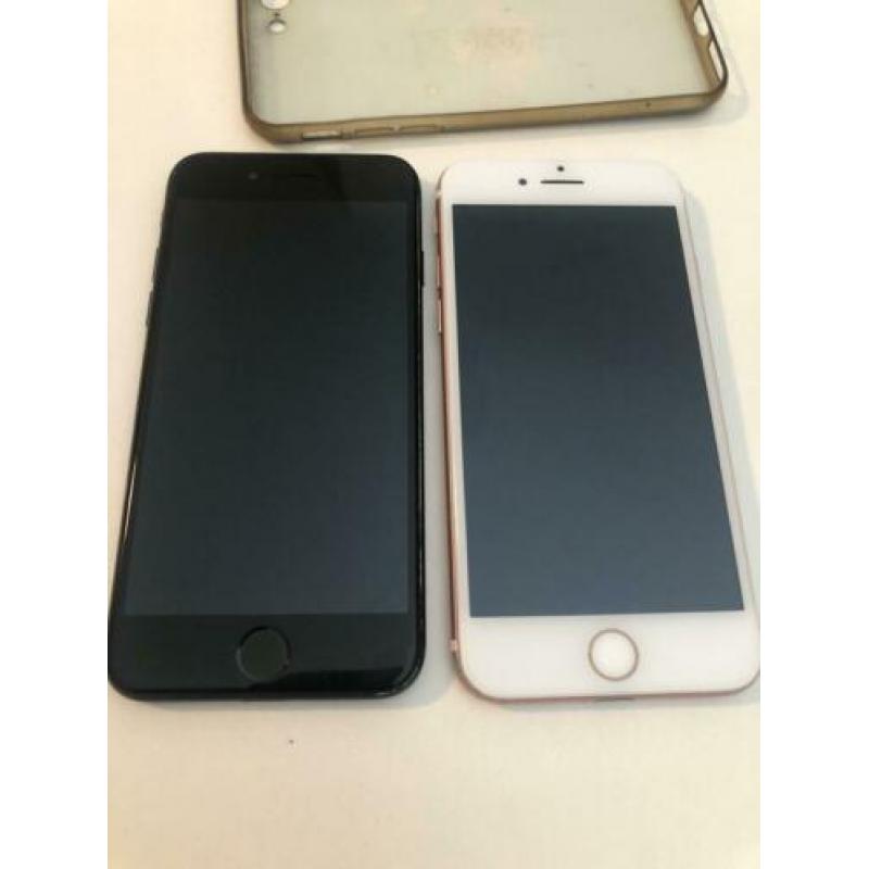 Iphone 7 128 gb twee keer zwart en rose wit