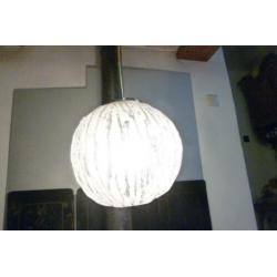 HANGLAMP,ICEGLAS,LIMBURG GLASHÜTTEsixties,zeventie,vintage