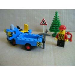 Lego set 6647 tractor met kar verkeersbord boom, met boekje