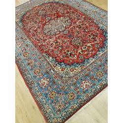 Vintage handgeknoopt perzisch tapijt Isfahan 263x193