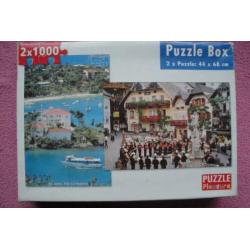 PLEASURE PUZZLE BOX 2 x 1.000 stukjes voor 2.50euro