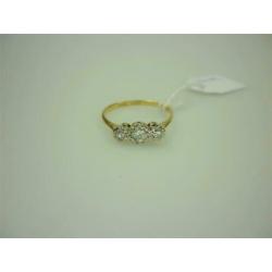 Ring goud 18K + 0.20K diamanten / Z6147