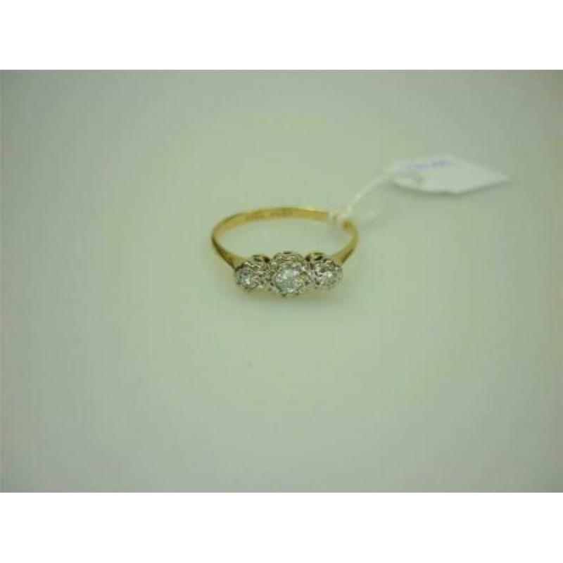 Ring goud 18K + 0.20K diamanten / Z6147