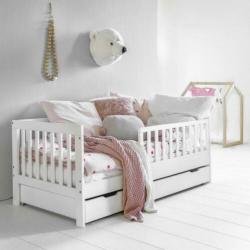 Peuterbed Petit Amelie wit 140x70