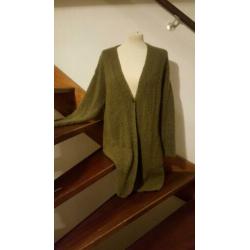 Inti dames vest maat L, kleur olijfgroen