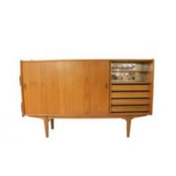 vintage deens design highboard midboard kast dressoir