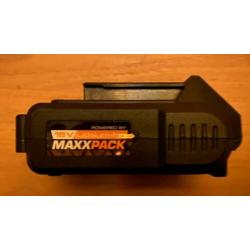 2x Batavia Maxxpower ACCU 18v Li-ion 2 Ah boormachine accu