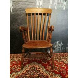 Engelse slat back carver Chair, England, 1880