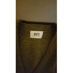 Inti dames vest maat L, kleur olijfgroen