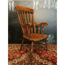 Engelse slat back carver Chair, England, 1880