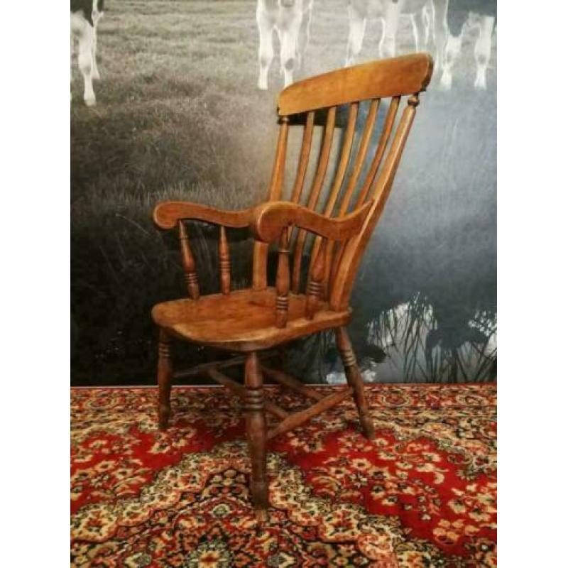 Engelse slat back carver Chair, England, 1880