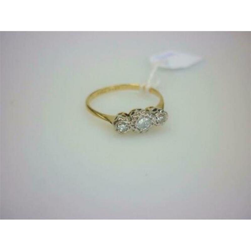 Ring goud 18K + 0.20K diamanten / Z6147