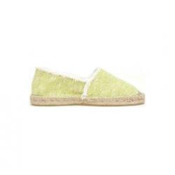 Gaimo Spaanse espadrilles tweed boucle geel wit 38