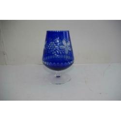 Kristal cobalt blauwe vaas