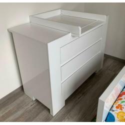 Complete kinderkamer hoogglans wit (Atlanta Interbaby)