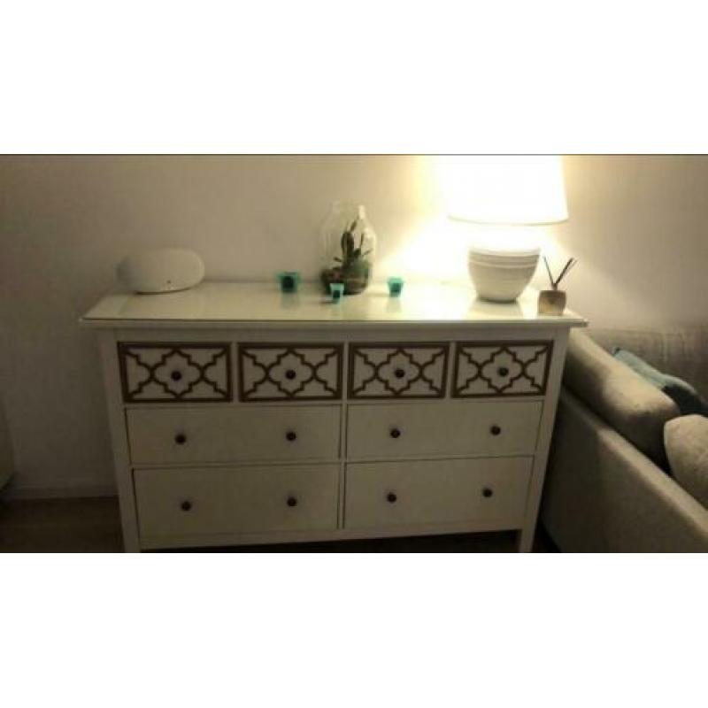 Hemnes ladekast Ikea met glasplaat