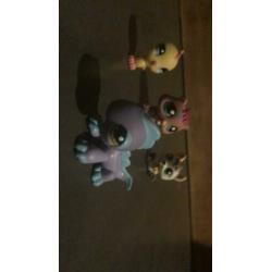 Littlest petsshop 4 stuks