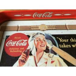 vintage dienblad Coca Cola 4,50 "Your thirst takes wings""