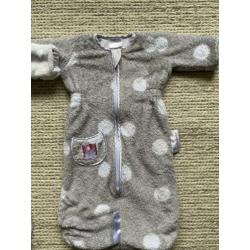 2x - Puckababy newborn - slaapzak - teddy - 0t/m 6 mnd