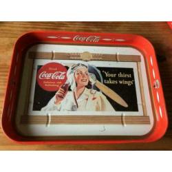 vintage dienblad Coca Cola 4,50 "Your thirst takes wings""