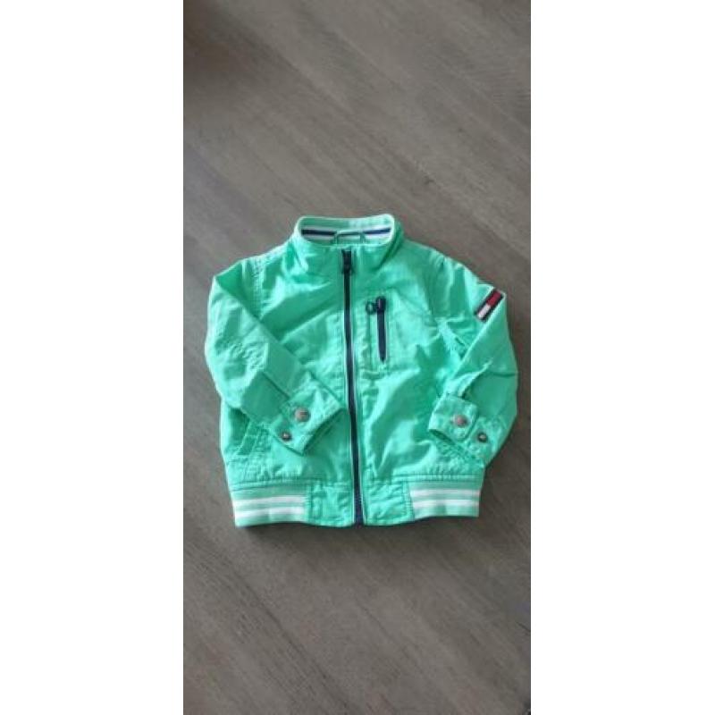 Tommy hilfinger jas mint groen maat 74