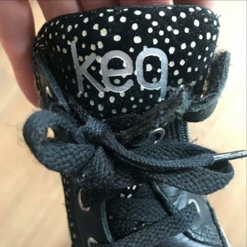 KEQ meisjes schoenen maat 24, zwart/wit