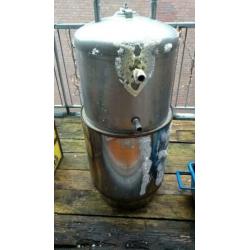 200 liter RVS boiler / buffer vat. 2 spiralen