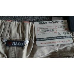 NIEUW Rags zandkleurige 3/4 broek, maat 146