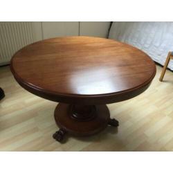 Antieke mahoniehouten tilt table(Engels)