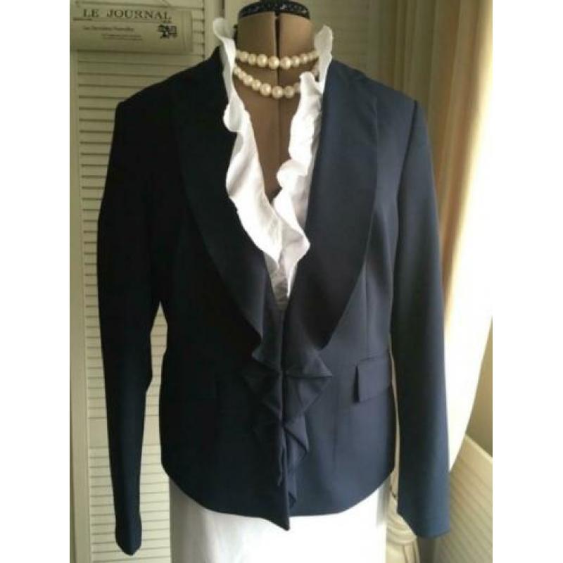 Elegante blazer donker blauw maat 44 nieuw* twv € 139,00