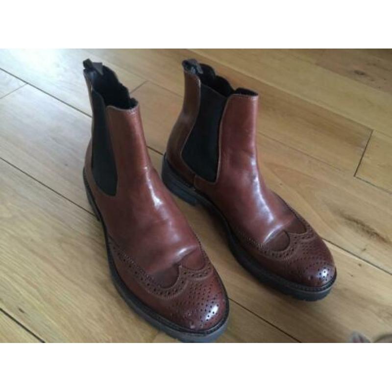 prachtige chelsea boots enkellaars maat 41/42 ZGAN!