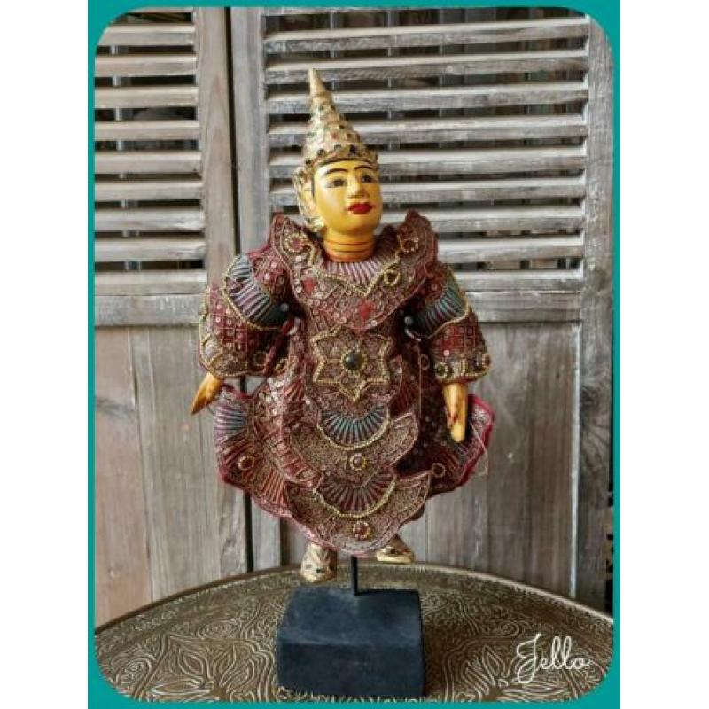 Mooie houten marionet Indonesisch/thailand