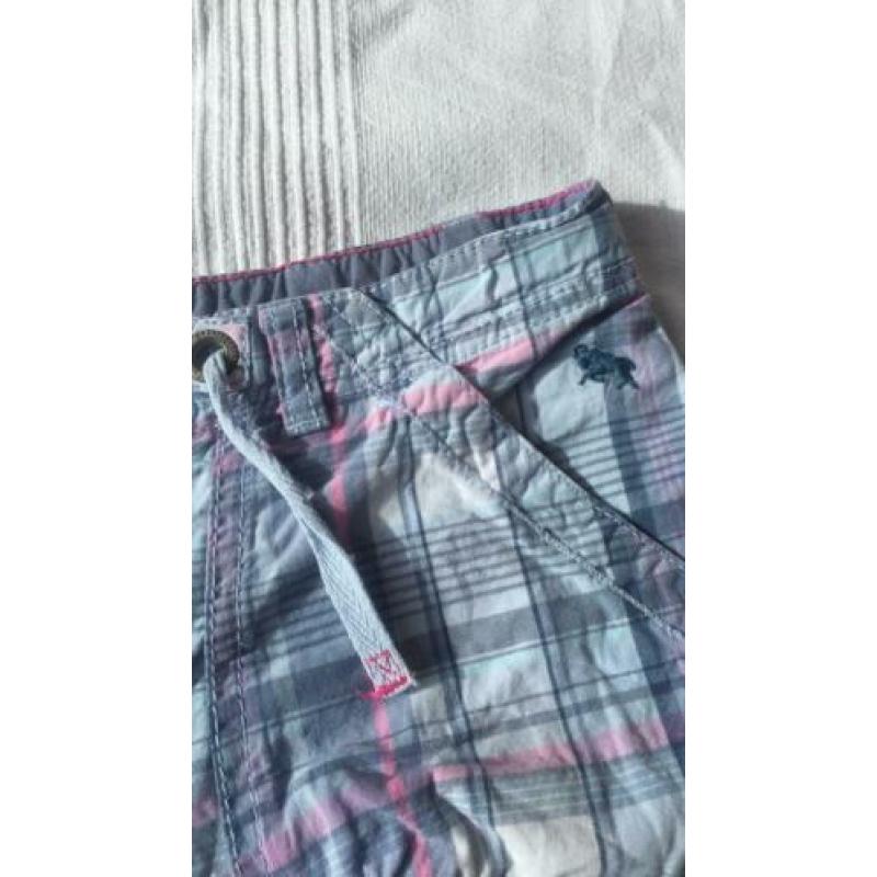 Zgan geruite korte broek logg h&m mt 158 weinig gedragen