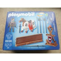 Playmobil Super4 9001 Draak en 6696 ridder Nieuw!