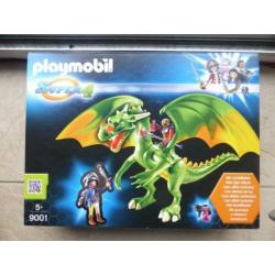 Playmobil Super4 9001 Draak en 6696 ridder Nieuw!