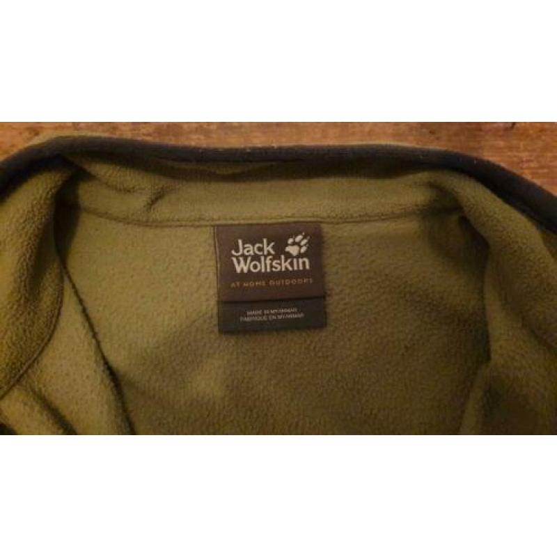 Jack Wolfskin fleece vest groen