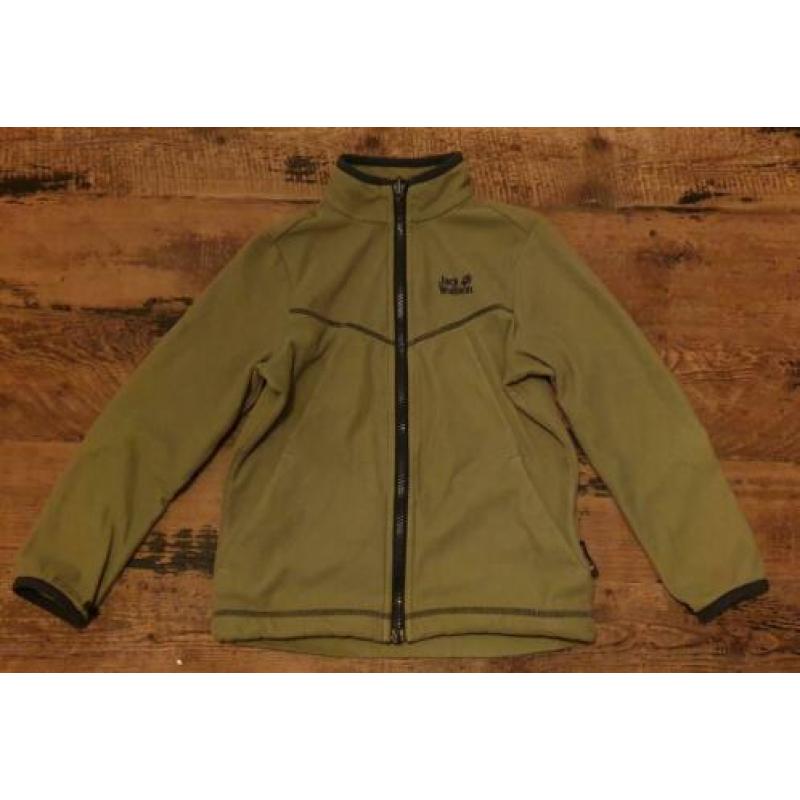 Jack Wolfskin fleece vest groen