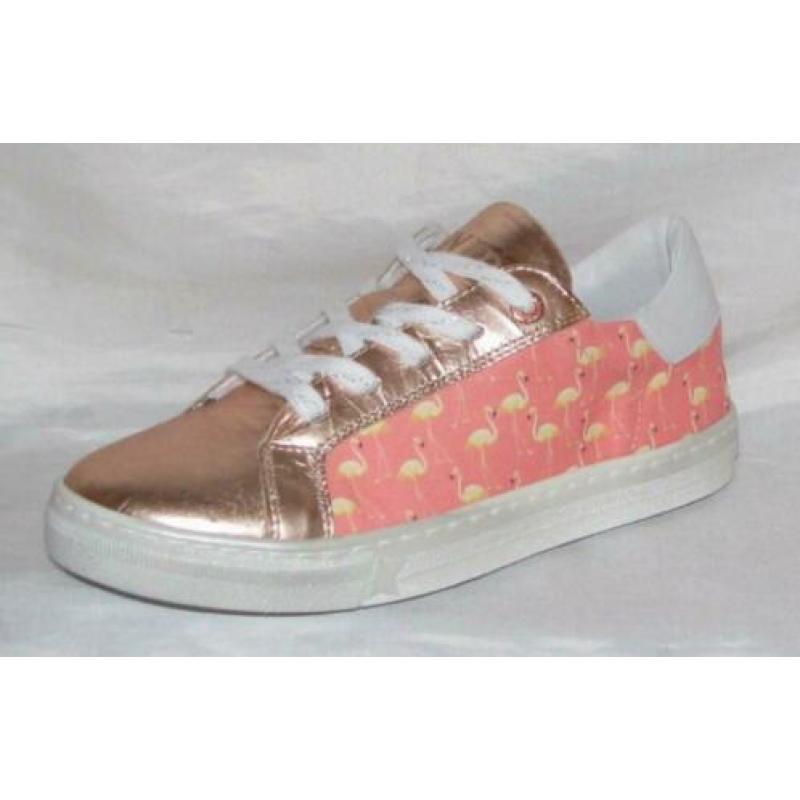 KANJERS maat 36 sneaker roze flamingo gold gratis verzenden